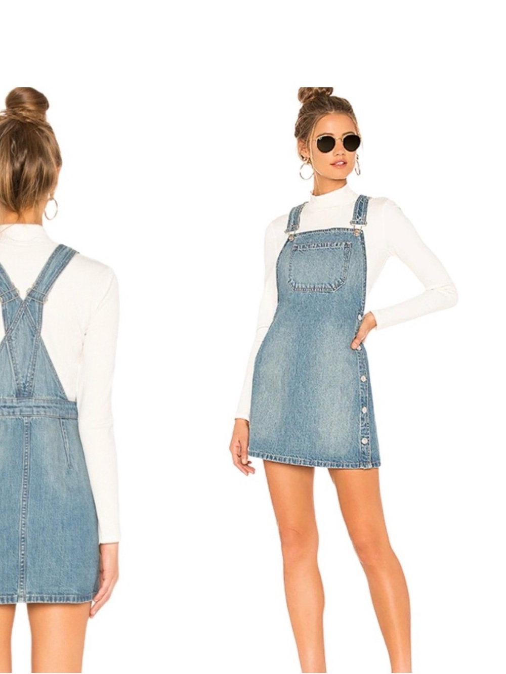 Free People Louise Denim Skirtall